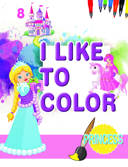 Picture of I Like To Color - PRINCESS / 8